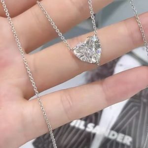 925 Silver Moissanite Necklace