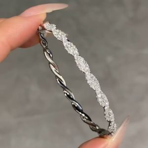 925 Silver Moissanite Bracelet