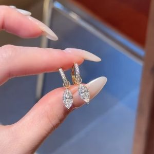 925 Silver Moissanite Earrings