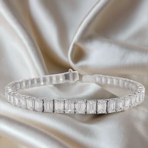 S925 Moissanite Emerald Full-set Bracelet