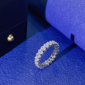 S925&Moissanite Oval Diamond Full Circle Ring