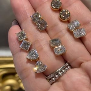 925 Silver Moissanite Earrings