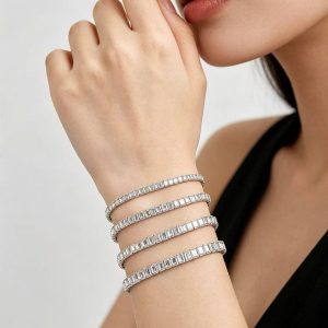 925 Silver Moissanite Bracelet
