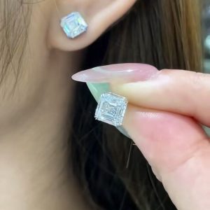 925 Silver Moissanite Earrings