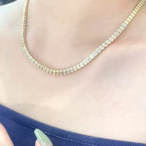 925 Silver Moissanite Necklace