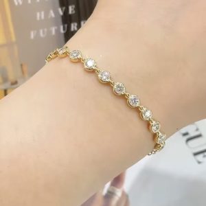 925 Silver Moissanite Bracelet