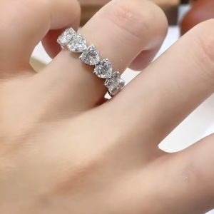 925 Silver Moissanite Ring