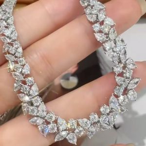 925 Silver Moissanite Necklace