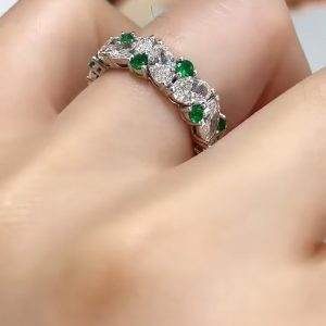 925 Silver Moissanite Ring